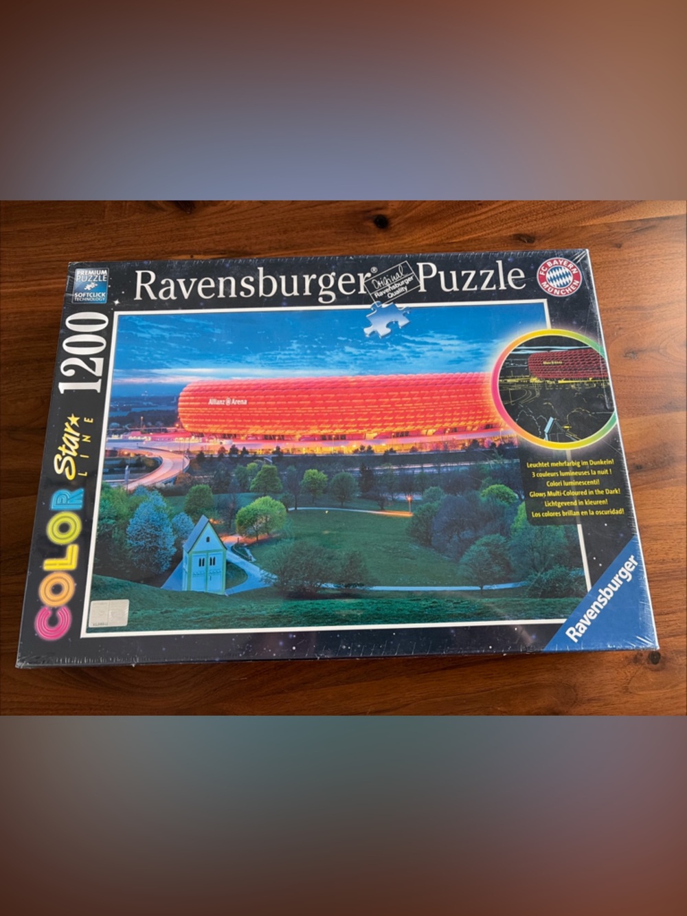 Ravensburger Jigsaw Puzzle 1200 Color Star Line Allianz Arena FC Bayern München